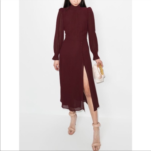 NWOT Reformation Stevi Long Sleeve Midi Dress - Picture 3 of 14